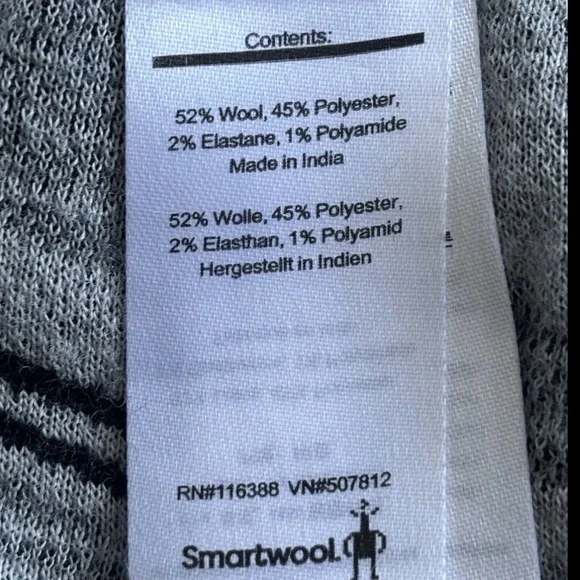 Smartwool Women's Intraknit Thermal Black Merino Base Layer Bottoms size Medium - Picture 4 of 4